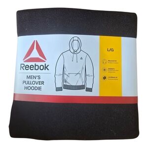 Reebok SML Delta Logo Black Men's Large Pullover Hoodie